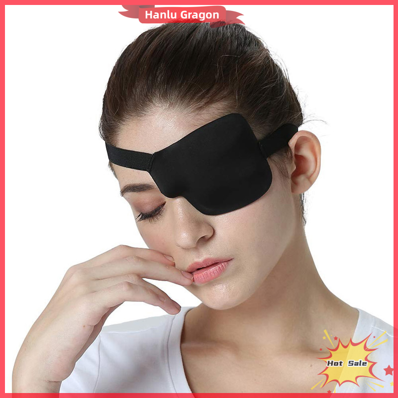 Hanlu Pirate Eye Patch Unisex Black Single Eye Patch Eyepatch One Eye Concave EyePatch