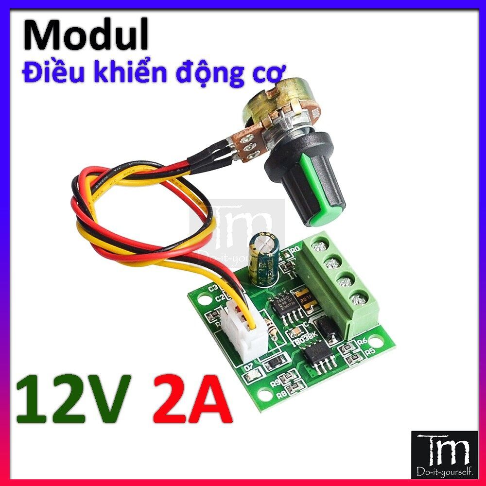 Mạch điều khiển tốc độ động cơ pwm 2a 12v