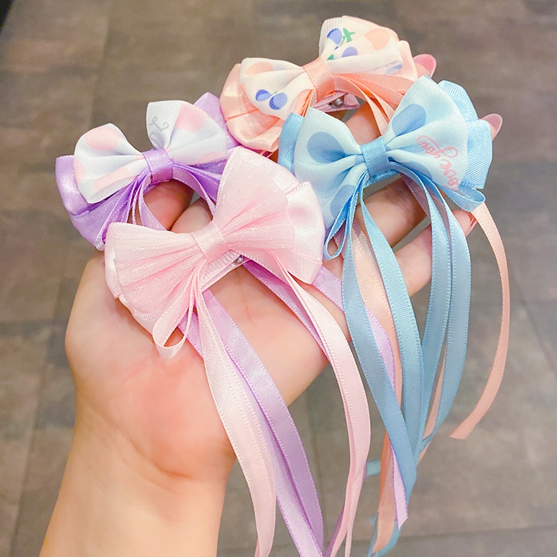 Cặp Nơ Cài Tóc Xinh Xắn Cho Bé Gái