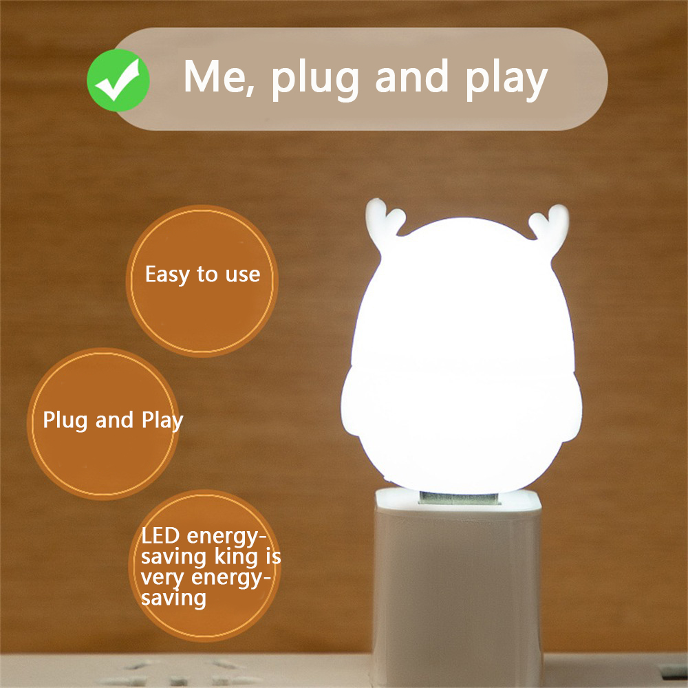Energy-saving Light USB Energy-saving Night Light Simple And Cute Design Mobile Power Light Eye Protection LED Ambient Light#1 * Night light