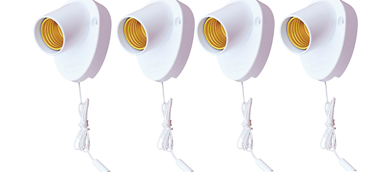 2 Đui Đèn E27 Xéo Công Tắc Giật