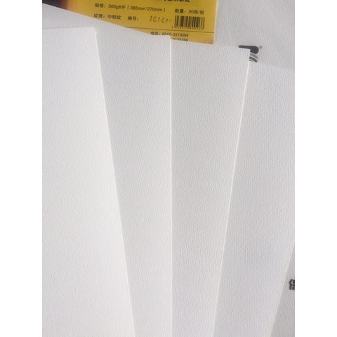 Giấy BAOHONG 100% cotton 300gsm vân Rough/Hot/Cold press