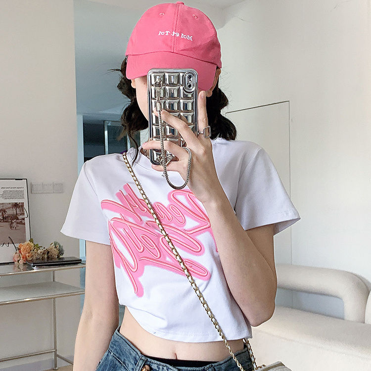 T-shirt Women's Short Sleeve Summer Slim Top