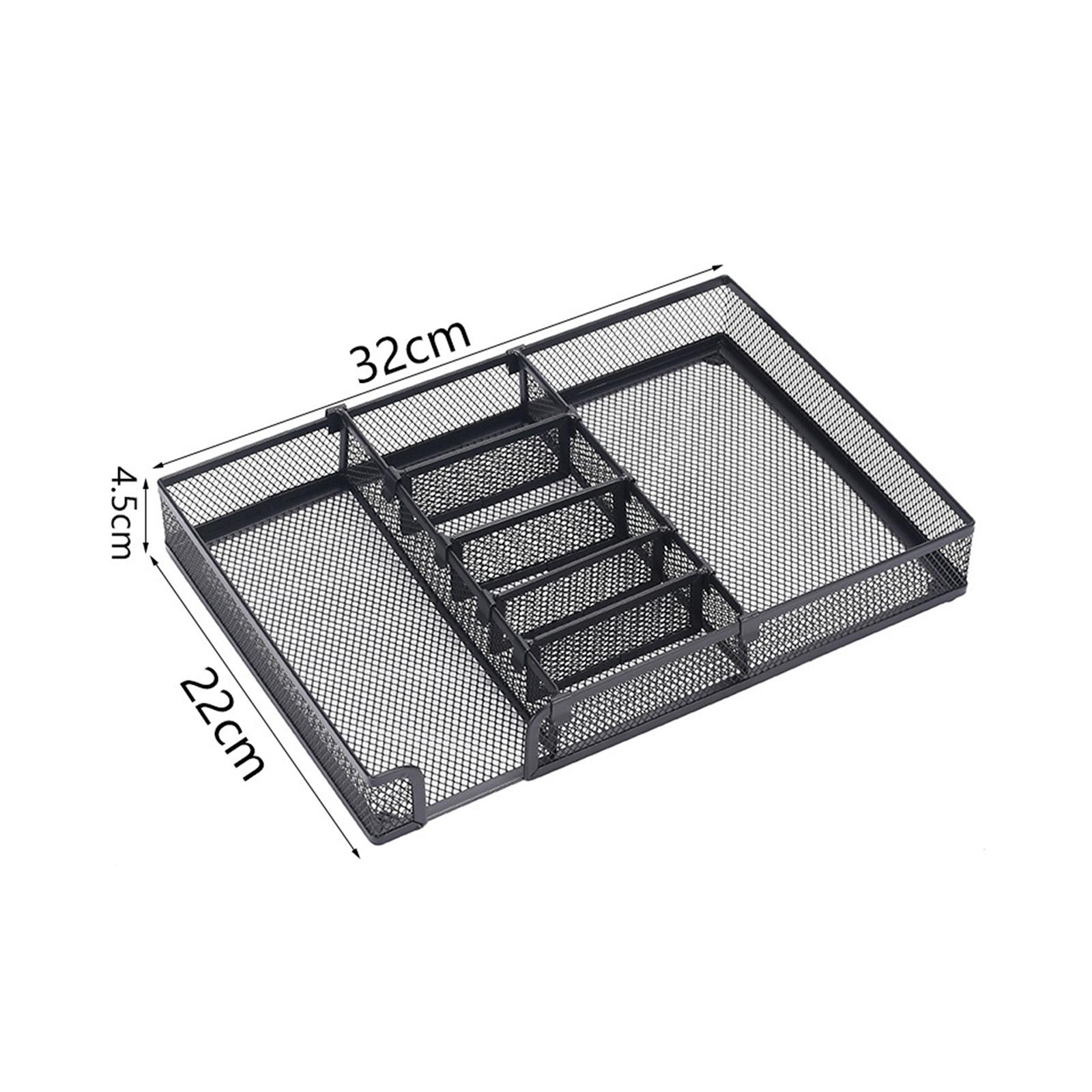 chiwanji Mesh Desk Organizer Large Desktop Storage Baskets for Drawer Office Tabletop