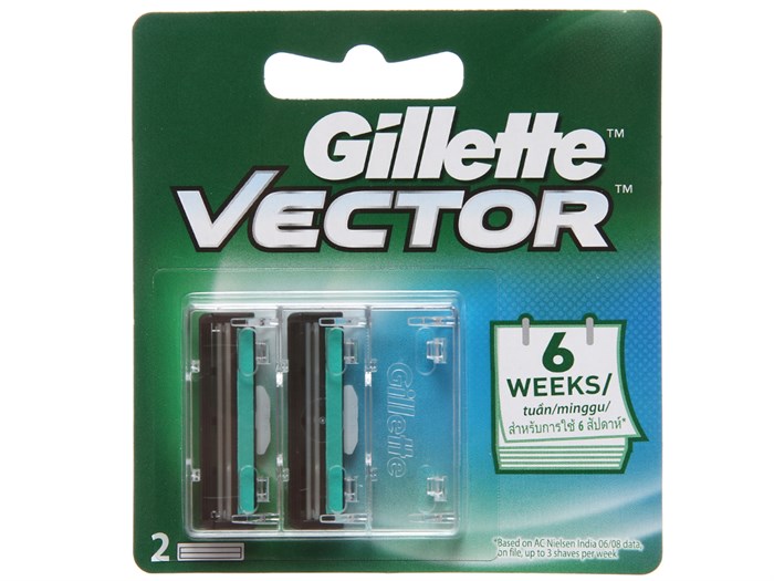 lưỡi dao cạo râu thay thế gillete vector ( 2 cái)