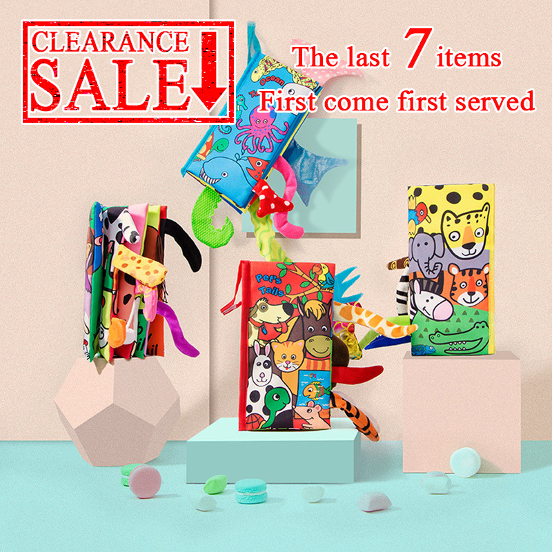 【Trick or Treat Alliance Mall】Baby Toys 0 6 12 Month Montessori Cloth Book Toy Up To Year Infants Newborns Kids Soft Learning Cute Story Books.