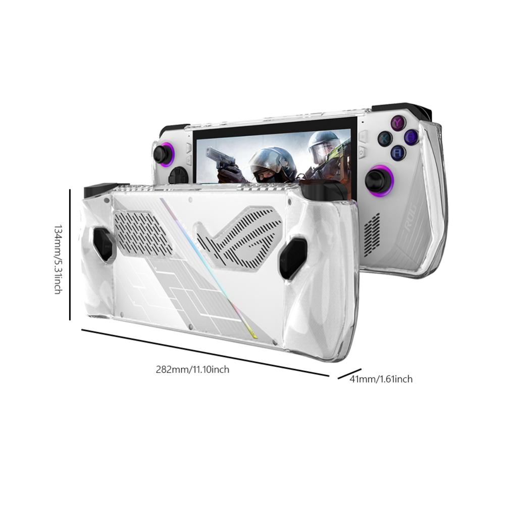 Silicone/TPU Protective Cover with Bracket Game Console Full Cover Shockproof Replacement Accessories for Asus Rog Ally