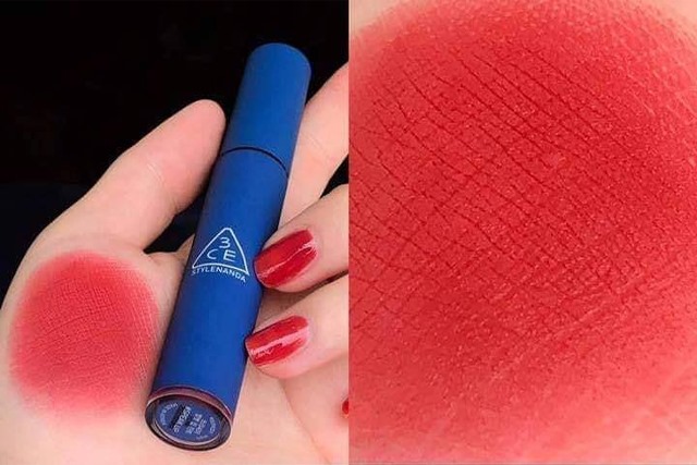 SON 3CE BLUE - Tông đỏ đất ánh hồng thời thượng