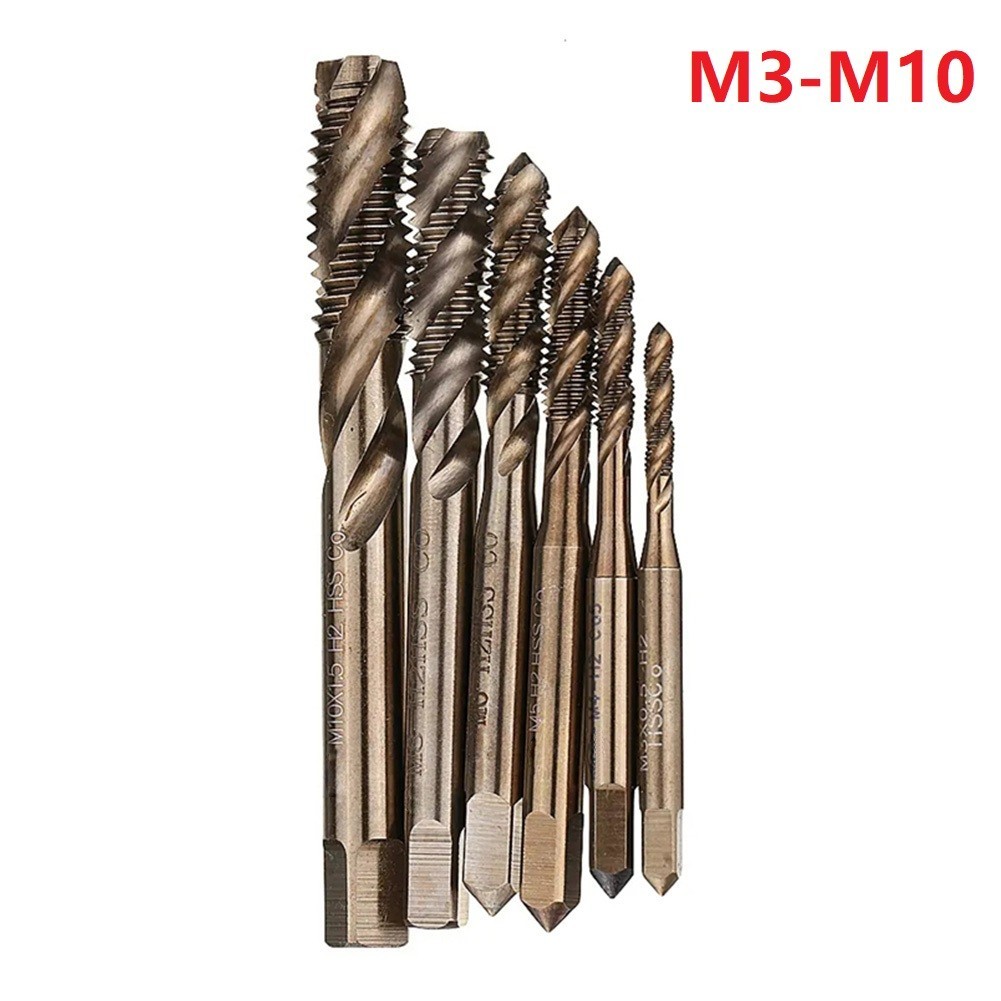 Tool Nest M3-M10 HSS Cobalt M35 Screw Thread Metric Tap Drill Bits Screw Machine Compound Taps Right Hand