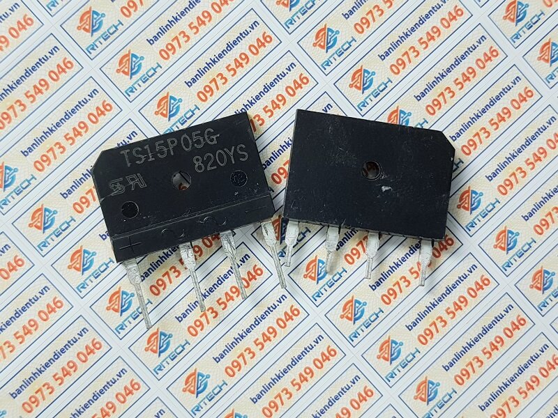 Ts15p05g diode cầu 600v 15a