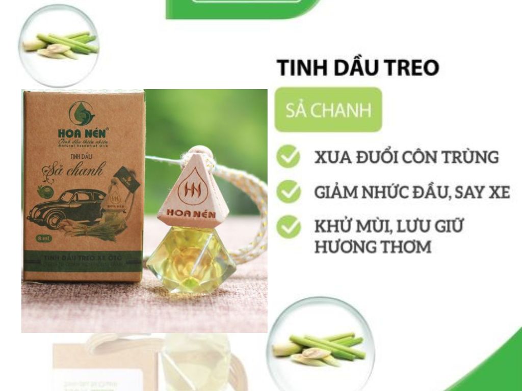 Tinh dầu treo Sả chanh - Hoa Nén