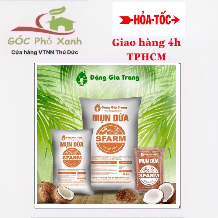 GIÁ THỂ MỤN DỪA ĐÃ QUA XỬ LÝ SFARM