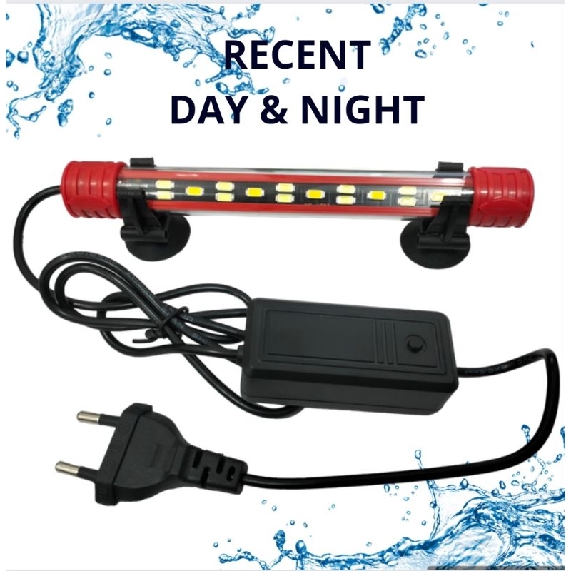 RECENT DAY & NIGHT T4 N 25 Lampu Celup Led Tanning View Aquarium Aquascape
