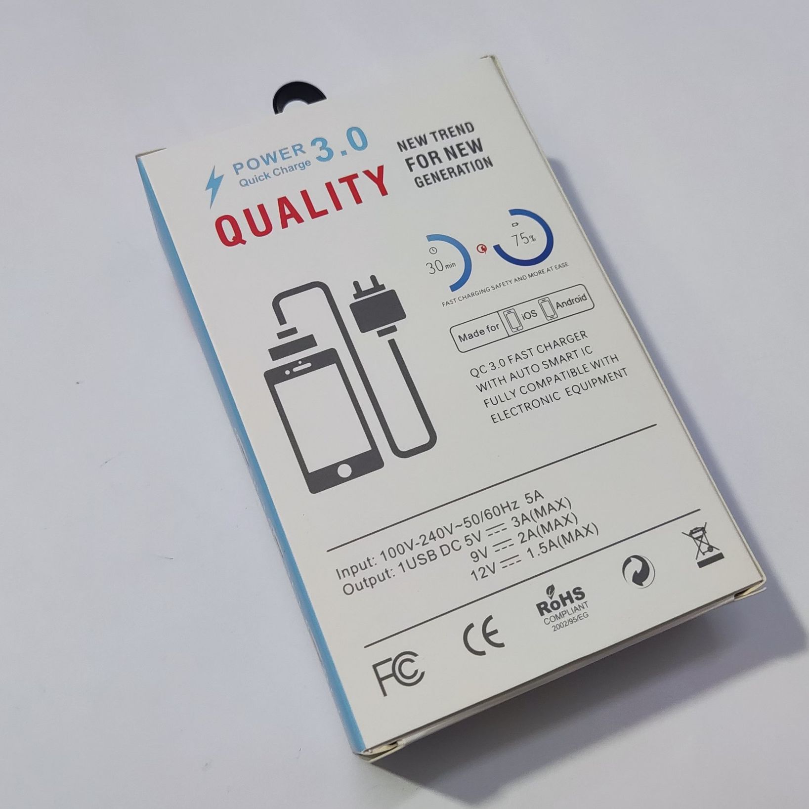 Cốc Sạc Nhanh 12w Cao Cấp Củ Sạc Nhanh 2 Cổng USB Cho Ipad/Iphone/Android