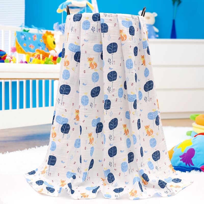 Khăn tắm/khăn quấn bé Smulin cuộn 2lớp 120cm