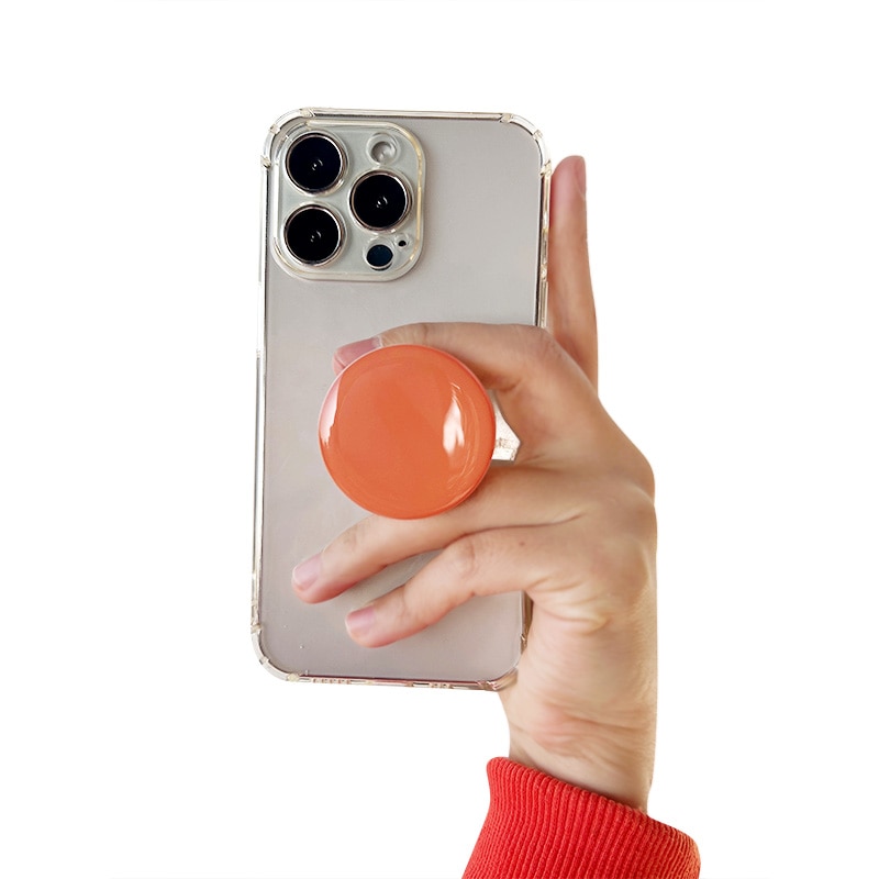 Ins Korean Style Macaron Popped Socket Phone Talk Grip Stretchable Folding Simple Phone Holder