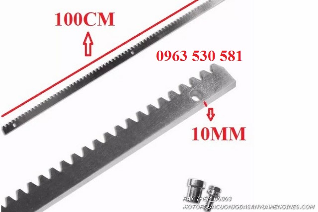THANH RĂNG RAY THÉP (1mét) PHỤ KIỆN CỬA CỔNG LÙA Dày 10Li