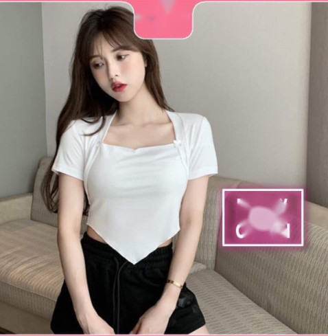 Áo croptop Bozip tam giác HSU1