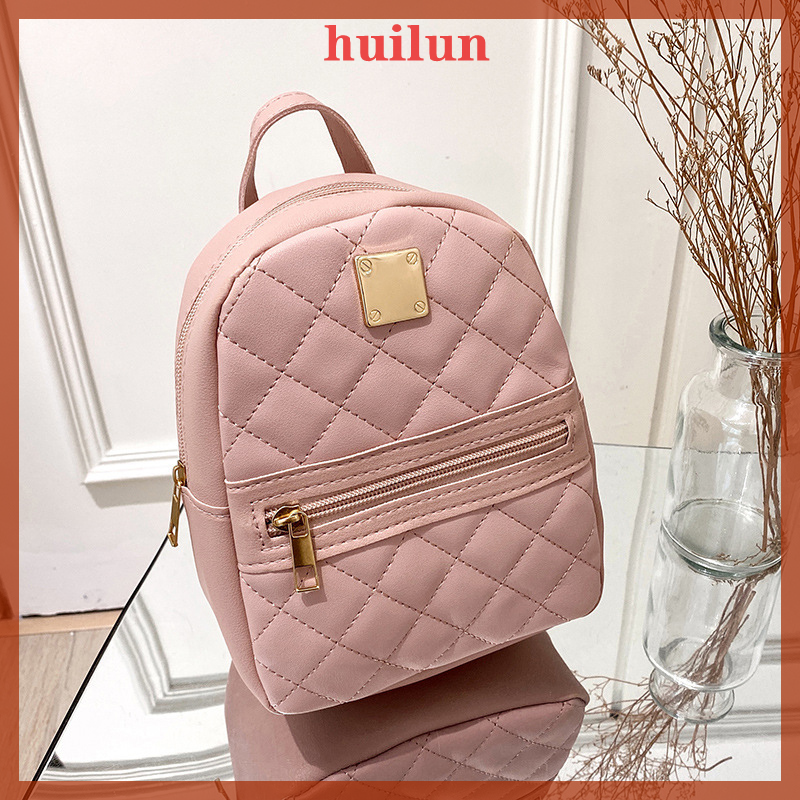 huilun Pu Leather Mini Women Backpack Multi Function Pack School Backpack Shoulder Bags Small Ladies Casual Daypack Rucksack