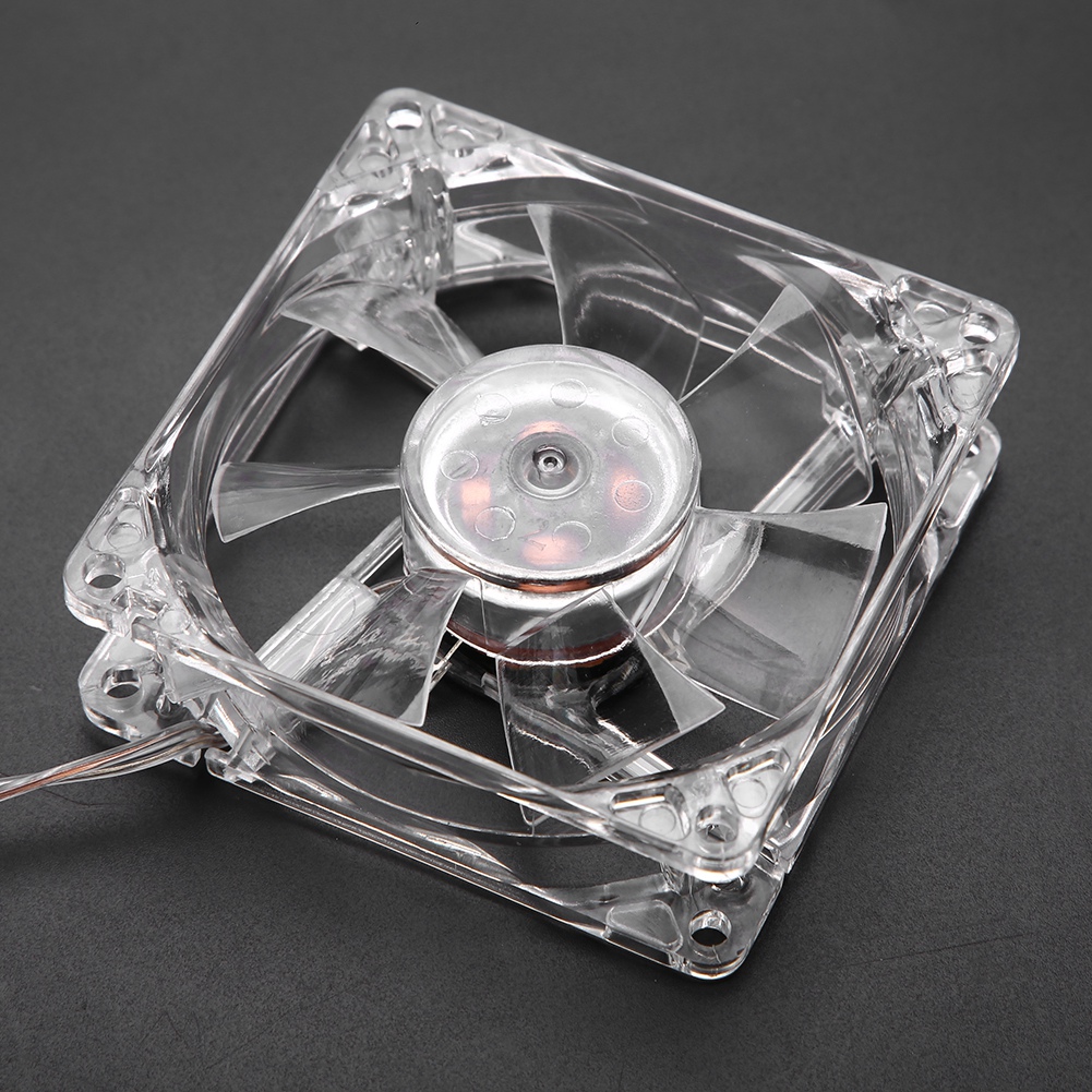 CPU coling Fan Led 8cm USB ánh sáng đầy màu sắc trong suốt quạt tản nhiệt 5V CPU quạt tản nhiệt cho máy tính để bàn