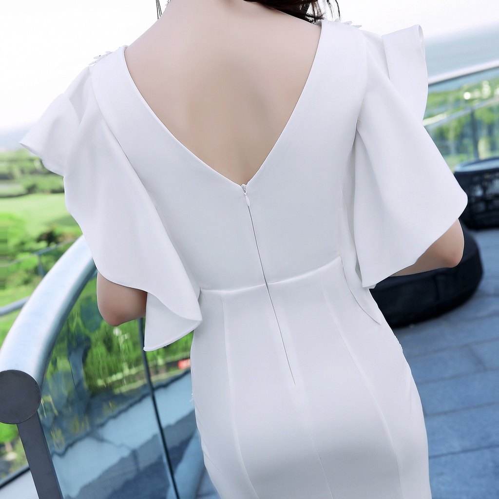利Đầm Đuôi Cá Dự Tiệc Thiết Kế Thanh Lịch Cho Nữ