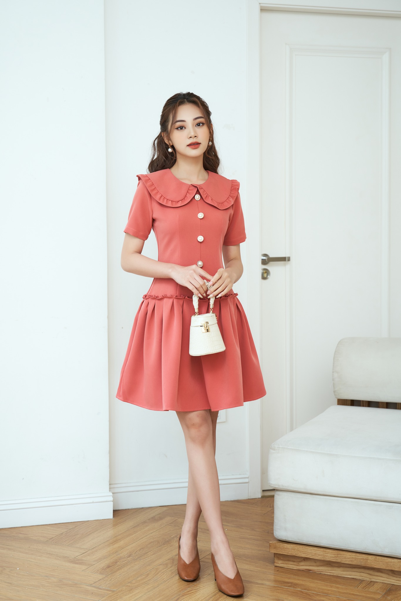 Ceci Cela - Đầm Dáng Suông Bèo Tiểu Thư Eun