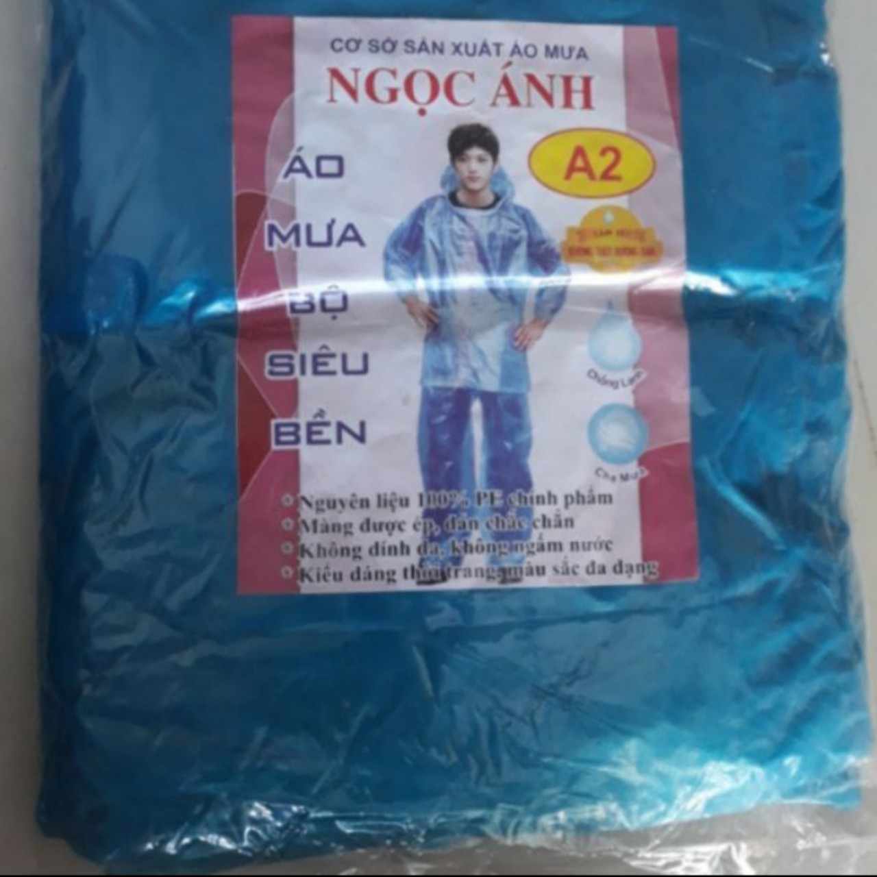 HCM - Combo 10 Bộ áo mưa nilon siêu bền A2 (BỘ CÁ)