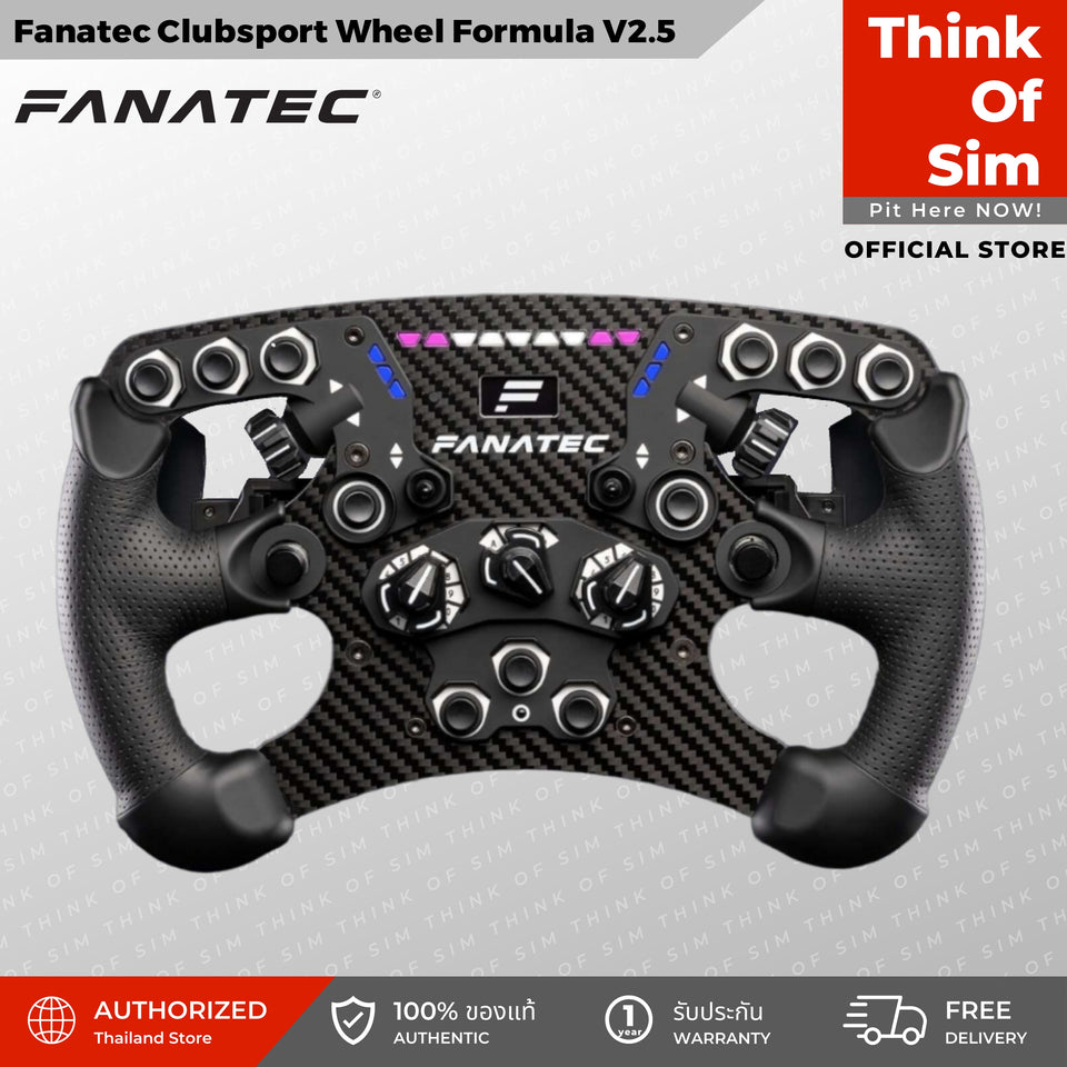 Fanatec Clubsport Steering Wheel Formula V2.5 (White Buttons