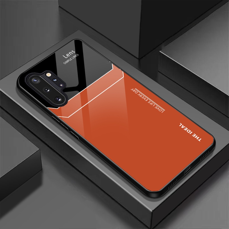 Ốp Lưng SAMSUNG NOTE 10, NOTE 10 PLUS Mặt lưng kính, chống sốc, thiết kế riêng