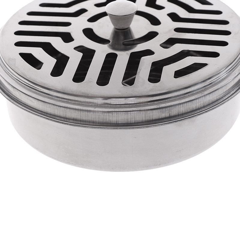Mosquito Coil Holder Coil Incense Burner with Mesh Stand Camping Garden.