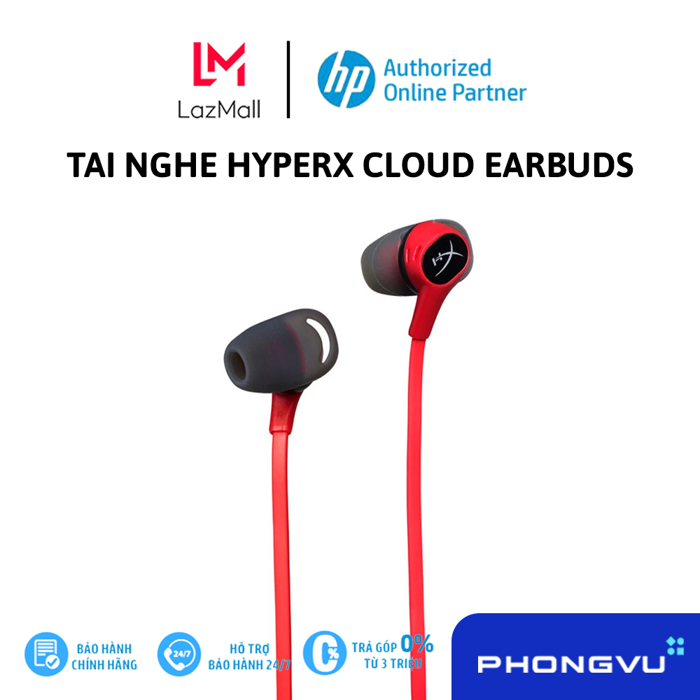 Tai nghe HyperX Cloud Earbuds (4P5J5AA) (Đỏ) - Bảo hành 24 tháng