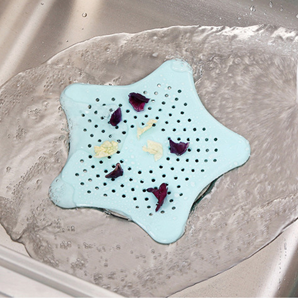 Creative Kitchen Sink Anti-Clogging Floor Drain Sewer Filter Flower-Shaped Silicone Floor Drain