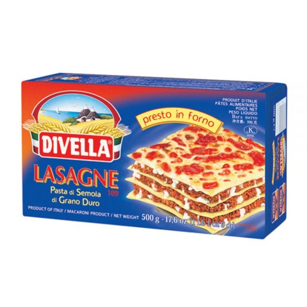 Mì lá lasagne 109 divella 500gr nhập khẩu ý