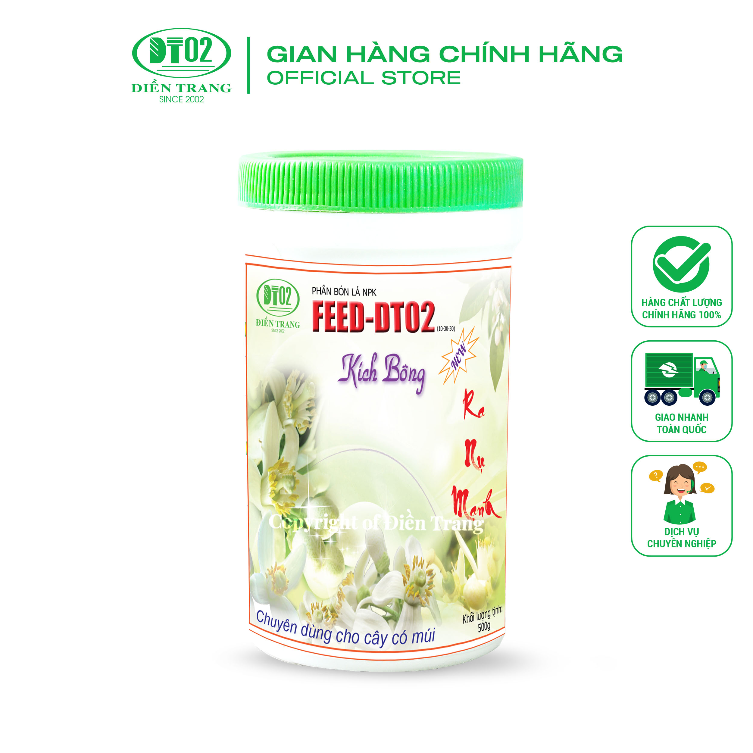 L Feed Kích bông chuyên dùng cho cây có múi 500gr - Kích ra bông mạnh và đồng loạt, chống hiện tượng nghẹt bông