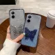 Phone cover Redmi A5 Back case with Cute Butterfly Stand Luxury Slim Gradient Clear Plating Glitter Girls for Xiaomi Redmi A5 Phone cases. 