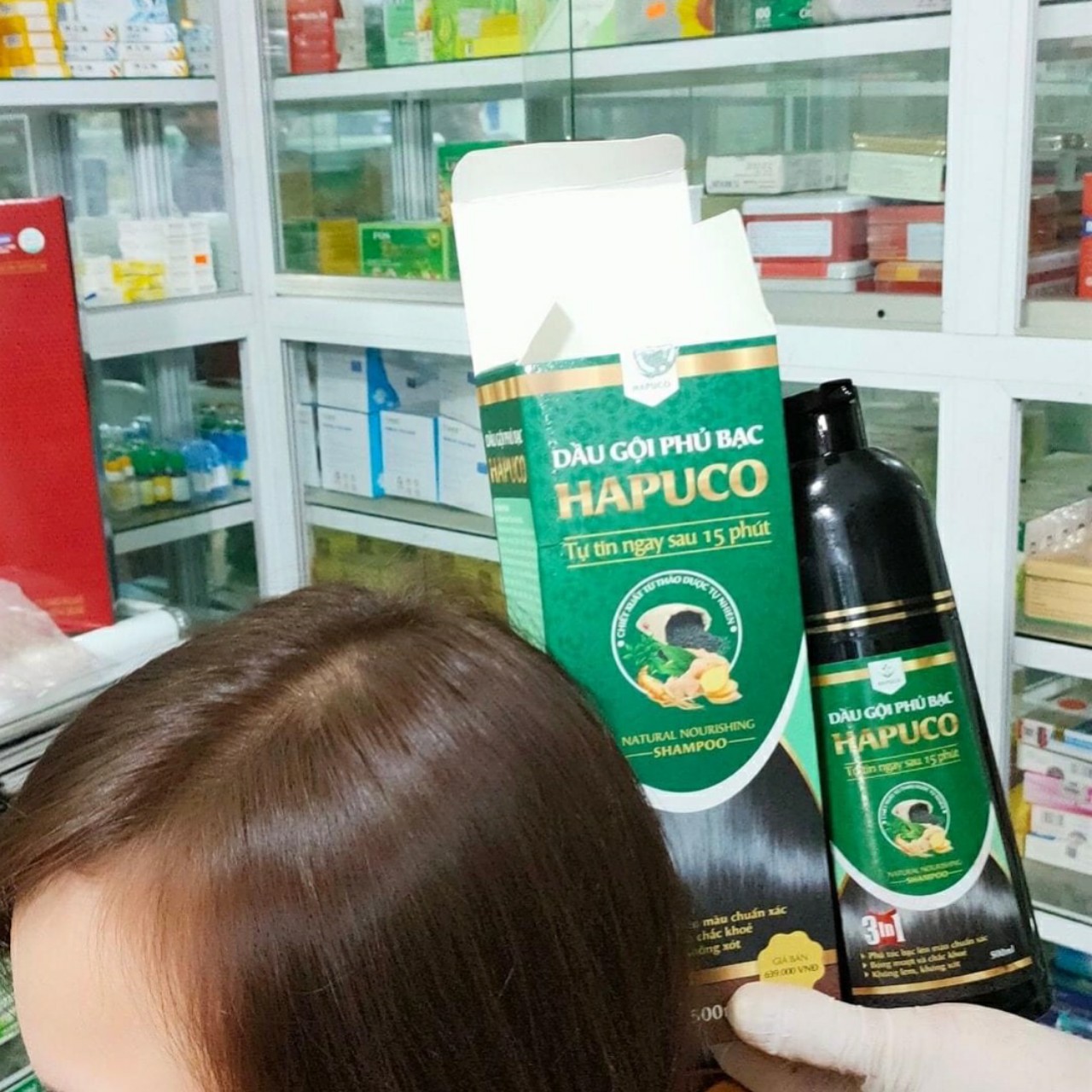 Dầu gội phủ bạc Hapuco 500ml (Sản phẩm đổi tên thành Pucoliza)