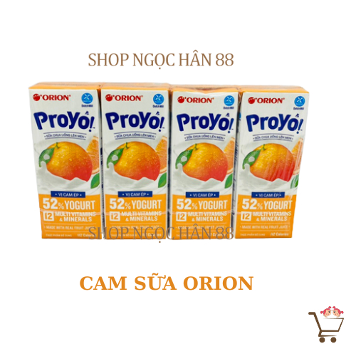 [NEW] Lốc 4 Hộp Sữa ORION ProYo và Choco IQ 180ml
