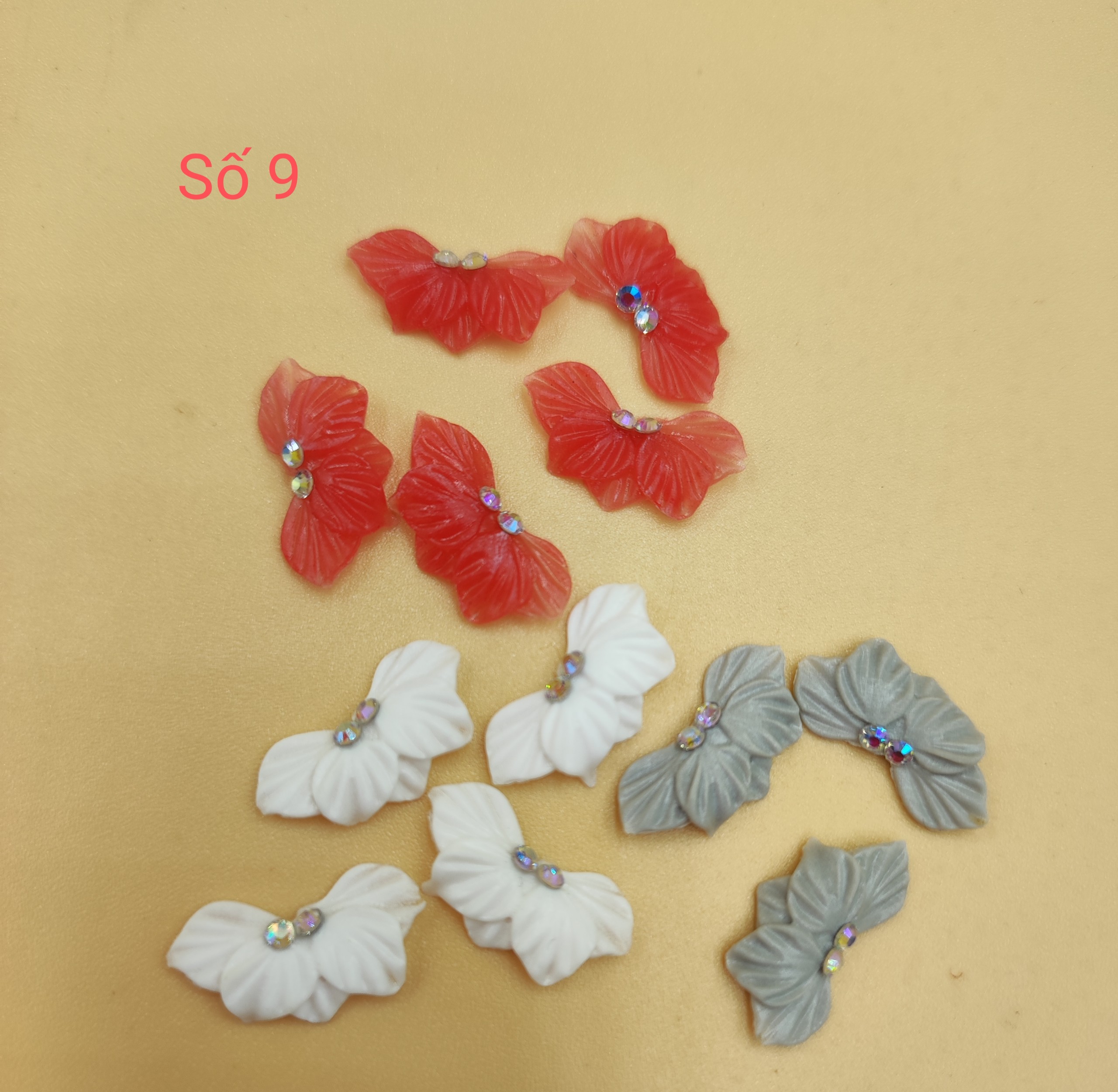Hoa bột trang trí móng