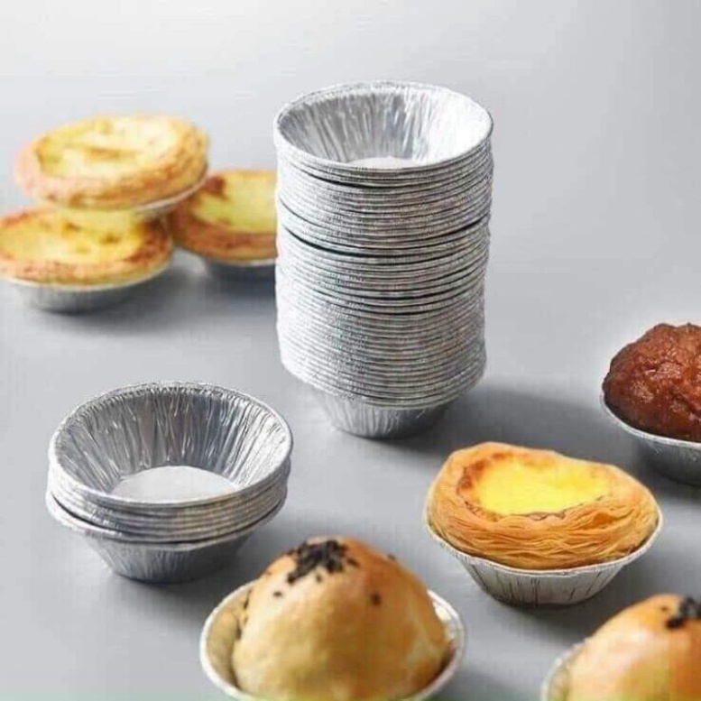 Set 100 cốc giấy bạc🍀freeship🍀chén,khuôn giấy bạc nướng hàu,bánh,tart trứng siêu tiện lợi