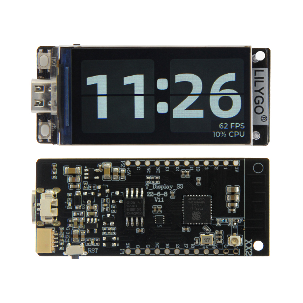 T-display-s3 lilygo esp32-s3 1.9 inch st7789 lcd display development board wifi 170*320 resolution wireless module bluetooth5.0