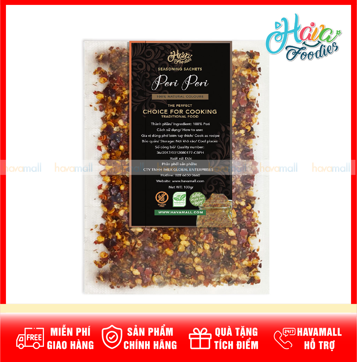 Bột Gia Vị Peri Peri Havafoodies