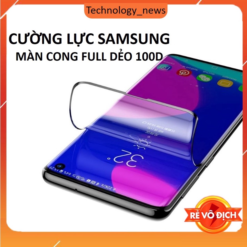 Cường lực samsung full màn siêu dẻo note 8/9/10/20, s8/s9/s10/s20/s21/s9/s8/s10/s20/s21/s22/plus/ultra, miếng dán 100d