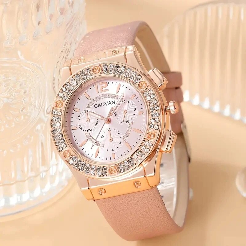 【Flash sale】 Watches Set Luxury Rhinestone Women Fashion Elegant Wristwatch Quartz Watch For Girl Ladies Clock Relogio Feminino.