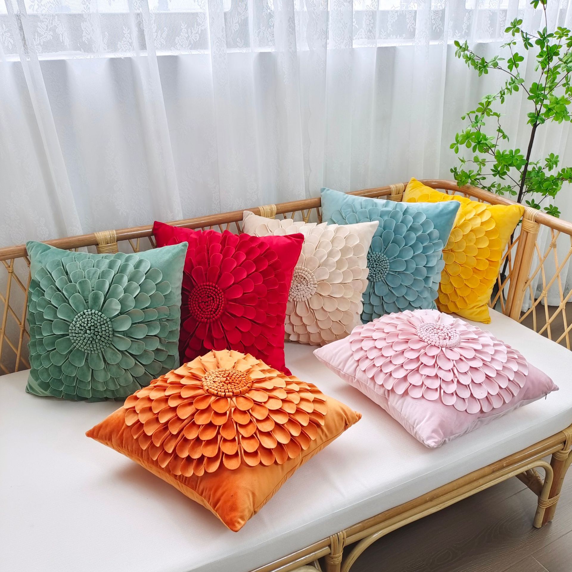 Handmade Pillow Cover Design DIY Floral Embroidery Cushion Case Kit Black –  Craft Outlet, image size:1920x1920