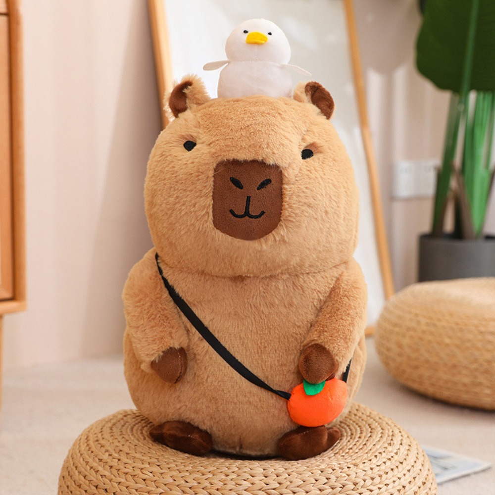 Mefu4 mô phỏng động vật capybara Thú nhồi bông mô phỏng capybara capybara đồ chơi nhồi bông capybara Đồ chơi nhồi bông mềm capybara búp bê vải nhung quà sinh nhật