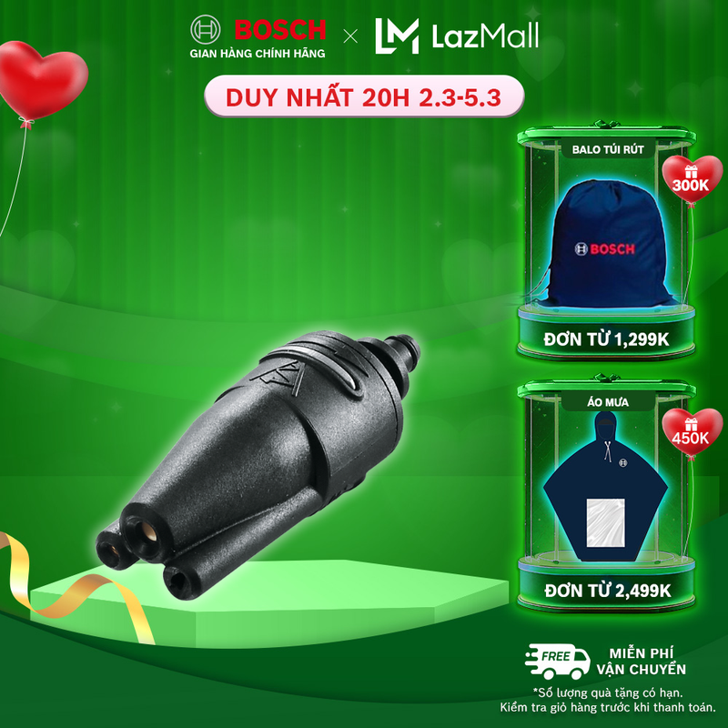 Đầu phun xịt 3 trong 1 Bosch