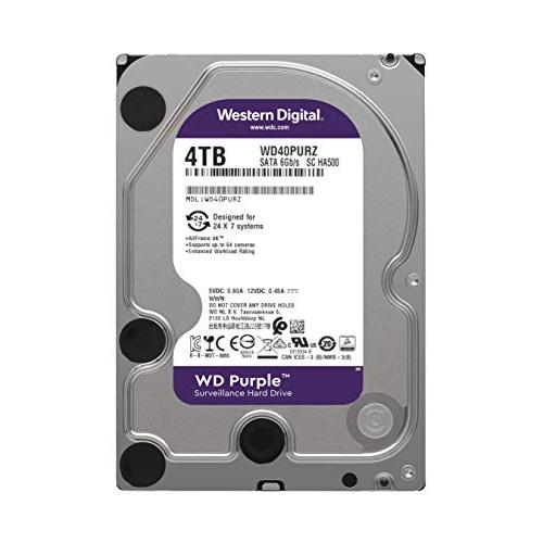 Western Digital WD Purple 4TB Surveillance Hard Drive - 5400 RPM