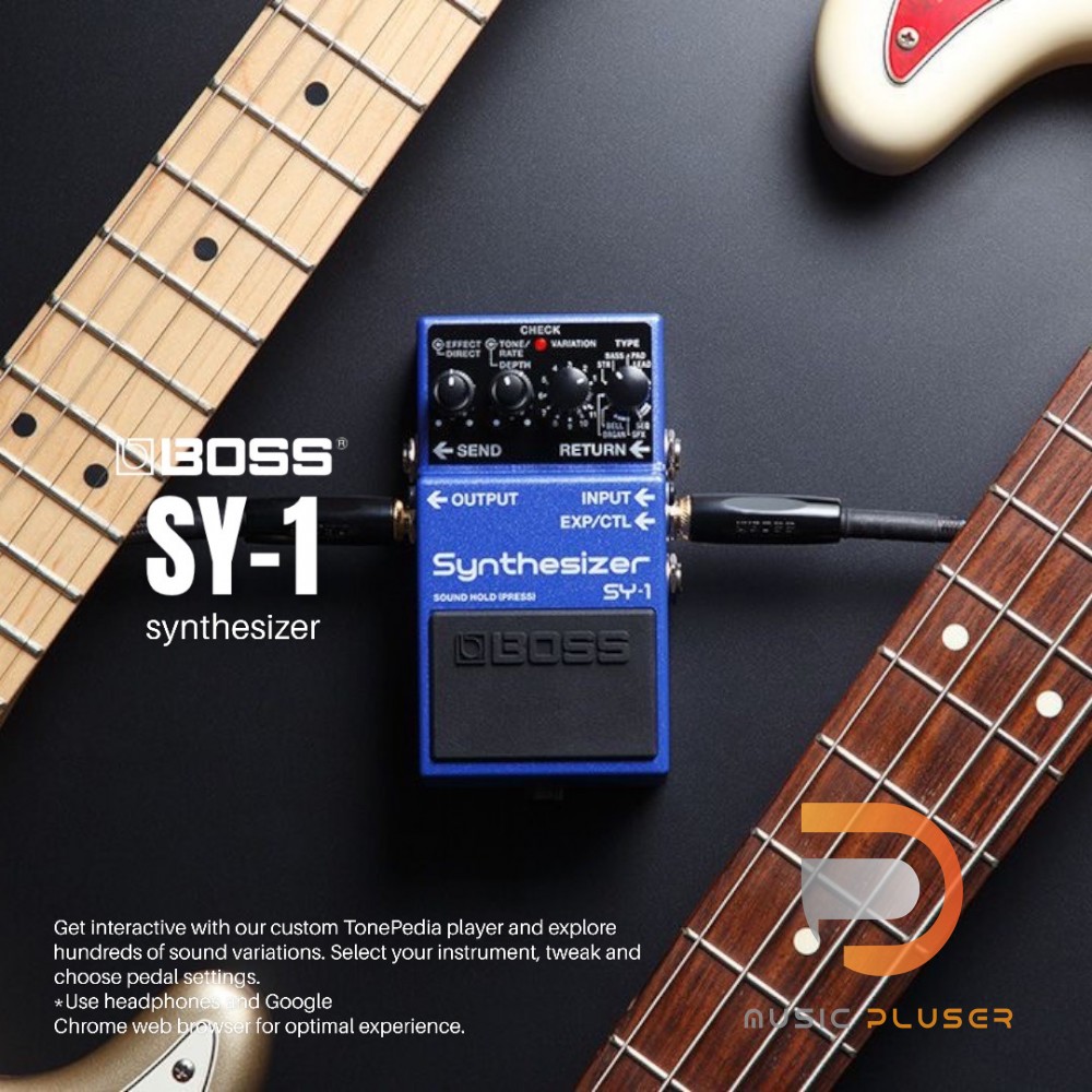 BOSS SY1 Guitar Synthesizer Pedalเปลี่ยนเสียงกีต้าร์ไฟฟ้าที่มีอยู่