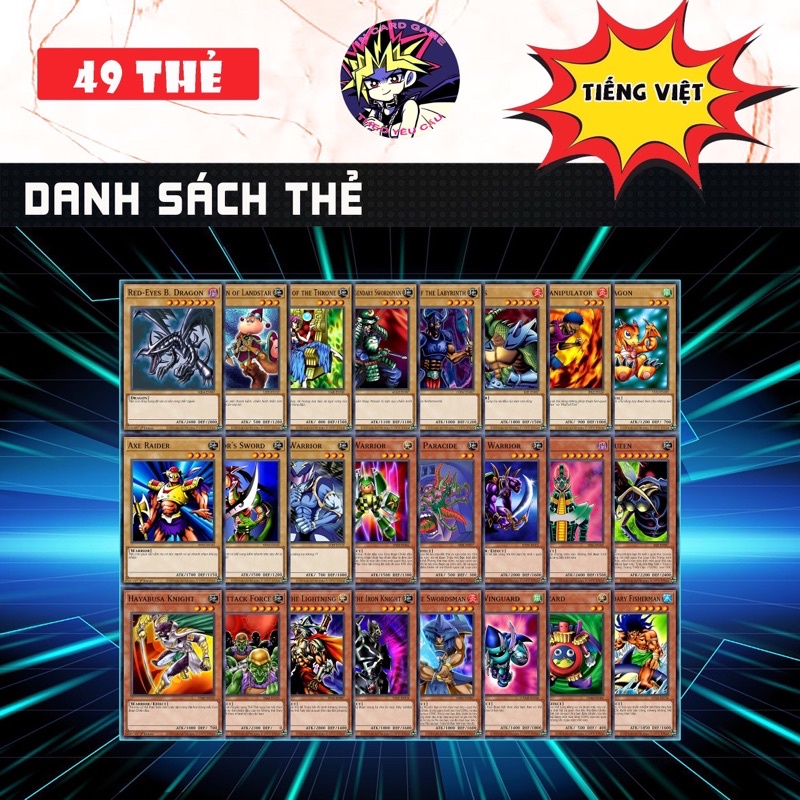 [ Bài in Yugioh ] Bộ Bài Katsuya Jonouchi Tiếng Việt.