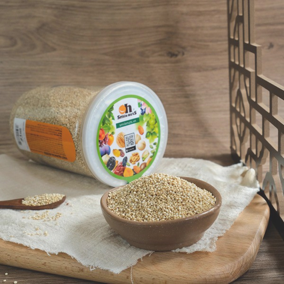 Hạt Quinoa (Diêm Mạch) trắng hộp 600g